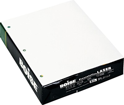 Boise POLARIS™ Premium Laser Paper, 8 1/2 x 11, White, 500/Ream (BPL-0111-P)