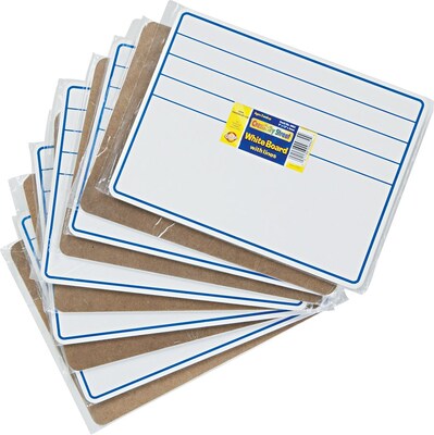 Creativity Street® Dry Erase Student Boards, Blue/White, 9 X 12, 10/Set (9882-10)