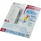 C-Line Heavyweight Sheet Protectors, 11" x 8-1/2", Assorted Colors, 8 Tab Set (05580)