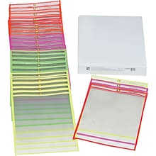 Shop Ticket Holder, Clear Front and Back for 9 x 12 Insert, 25 per Box (43910)
