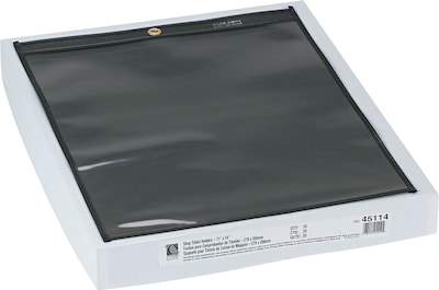 Shop Ticket Holder, Clear Front/Black Pressbrd Back, for 11 x 14 Insert, 25/Box (45114)