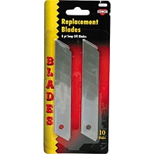 Cosco® Snap-off Utility Knife Replacement Blade For 6NZZ3, 10/Pack