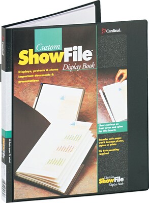 Cardinal ShowFile Display Books, 24 Pages/Book, Black