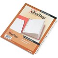 Cardinal® OneStep® Printable Table of Contents and Dividers, A-Z - 26-Tab , White, 1/St