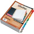 Cardinal® Quickstep® OneStep® Printable Table of Contents and Dividers, 10-Tab, Multicolor, 24/Bx