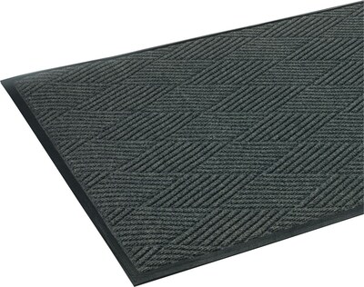 Crown Super-Soaker? Polypropylene Diamond Wiper/Scraper Mat, 69L x 45W, Slate