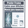 DAX® Coloredge Poster Frame, Plastic, 16 x 20, Black, Each (N16016BT)