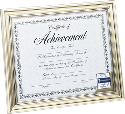 DAX Document Frame, Antique Silver, 8 1/2 x 11