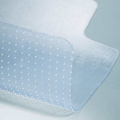 Deflect-O SuperMat Carpet Chair Mat with Lip, 46 x 60, Medium-Pile, Clear (CM14433F)