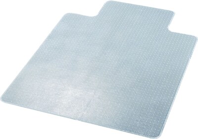 Deflecto Standard Anti-Static Chairmat, For Low Pile Carpets, Wide Lip, 46 x 60