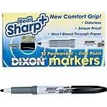 Dixon RediSharp Plus™ Permanent Marker, Fine Tip, Black Ink