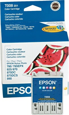 Epson T008 Tri-Color Standard Yield Ink Cartridge