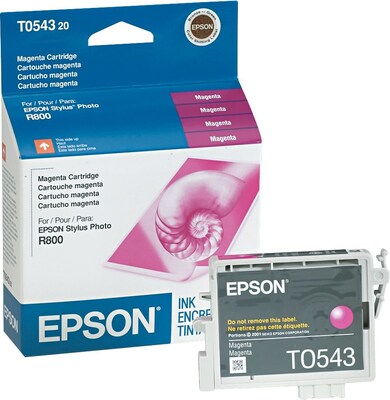 Epson T054 Magenta Standard Yield Ink Cartridge, Prints Up to 400 Pages (T054320)