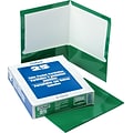 Oxford Laminated Portfolio, High Gloss, Green, 11 x 8 1/2, 25/Bx