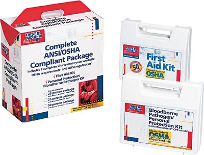 First Aid Only™ ANSI/OSHA Hard Plastic First Aid Kit for 50 People (228-CP)