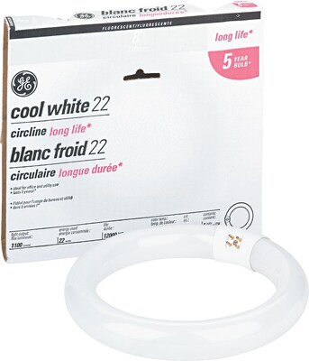 GE 22 Watt Cool White 8" Diameter T-9 Circline Fluorescent Tube (33774)