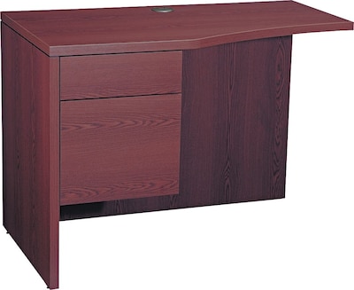 HON® 10500 Series Curved Left Return, Mahogany, 29 1/2H x 42W x 24D