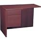 HON® 10500 Series Curved Left Return, Mahogany, 29 1/2"H x 42"W x 24"D