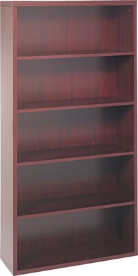 HON® 11500 Series Valido™ Office Collection in Mahogany, 5-Shelf Bookcase