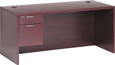 HON® 11500 Series Valido™ Office Collection in Mahogany, Single Left Pedestal Desk, 66Wx30D