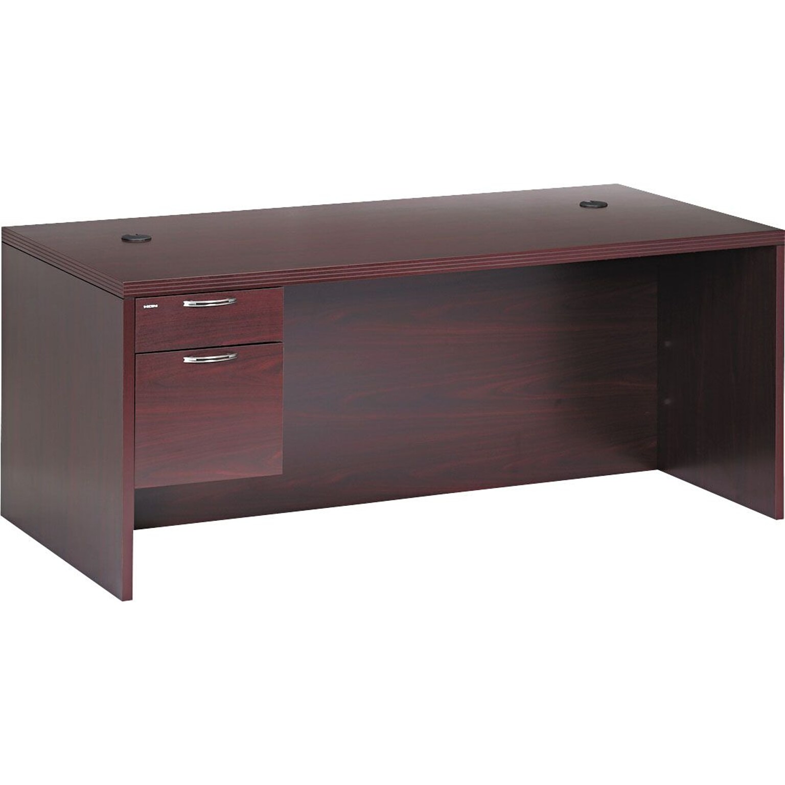 HON® 11500 Series Valido™ Office Collection in Mahogany, Single Left Pedestal Desk, 72Wx36D