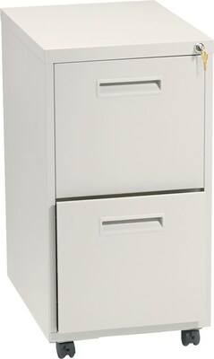 HON® 1600 Series File Pedestals, 2-Drawer Pedestal File, 28Hx15Wx22D, Putty