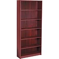 HON® Radius-Edge Laminate Bookcases, 84H, 6 Shelves, Mahogany
