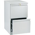 HON® Brigade® Efficiencies™ Mobile Pedestal, File/File, Light Grey, 19-7/8D