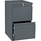 HON® Brigade® Efficiencies™ Mobile Pedestal, File/File, Charcoal, 19-7/8"D