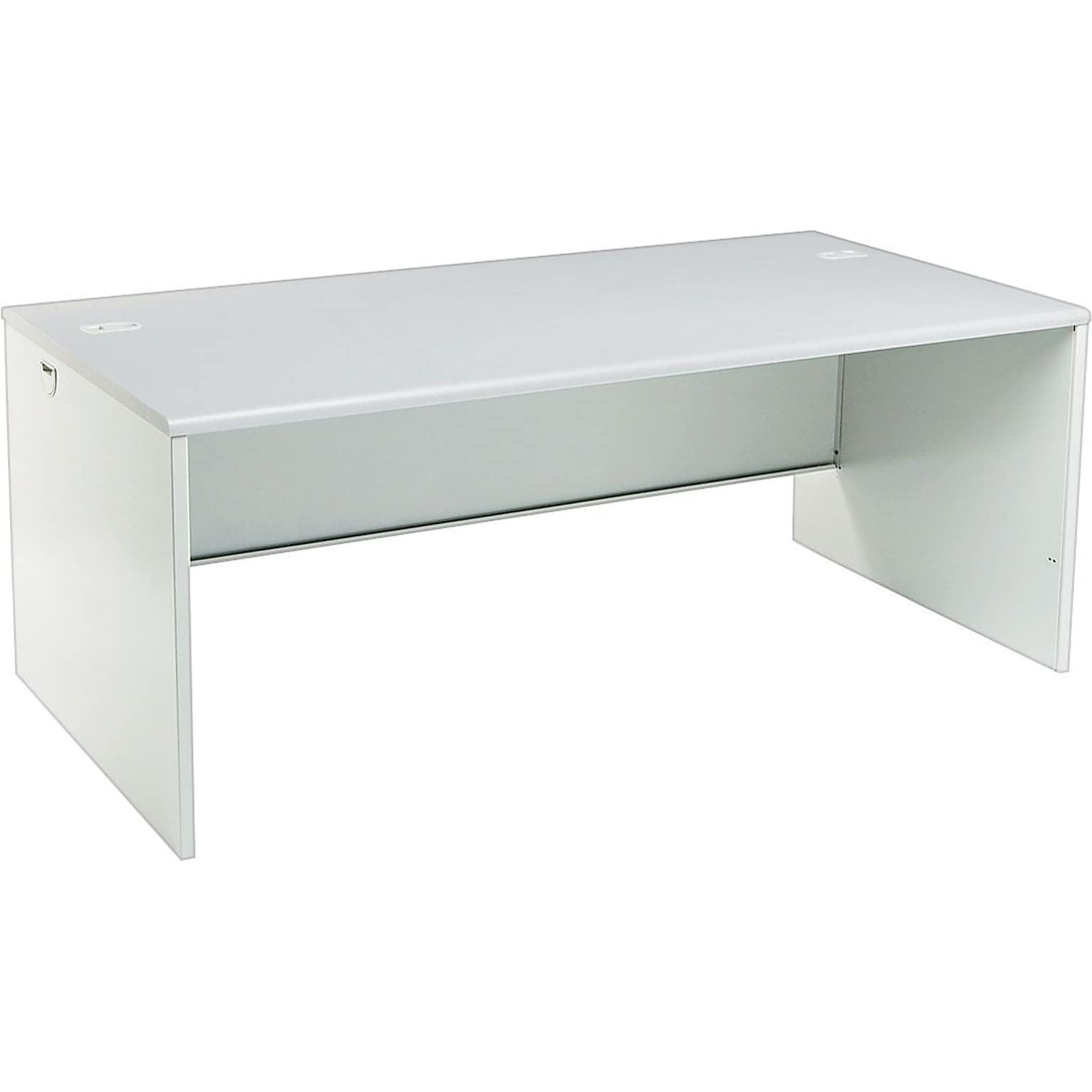 HON 38000 Series 72 Desk Shell, Gray Patterned/Light Gray
