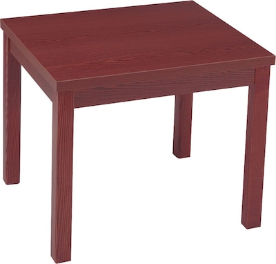 HON Laminate Occasional Tables, End Table, Mahogany, 20H x 24W x 20D