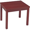 HON Laminate Occasional Tables, End Table, Mahogany, 20H x 24W x 20D