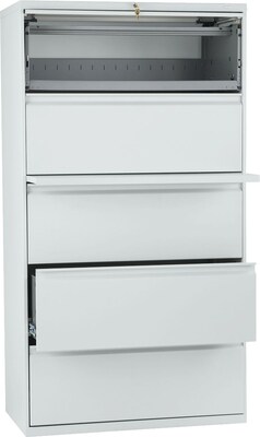 5 Drawer Lateral File W Posting Shelves Quill Com