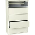 Hon® Brigade® 800 Series 5-Drawer Lateral File Cabinet, Putty, Letter and Legal (895LL)