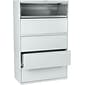 HON® Brigade™ 800 Series Lateral File Cabinet, 42" Wide, 5-Drawer, Light Gray