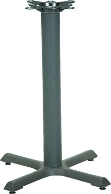HON® Hospitality Self-Edge Tables, 22 Wide, 3 Diameter Cast Iron Base, Black
