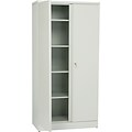 HON Metal Storage Cabinet, 5 Shelves, 72H x 18D, Light Gray Finish NEXT2018 NEXT2Day