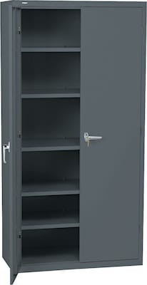 HON® Brigade 5-Shelf Storage Cabinet, Charcoal, 72H x 36W x 18 1/8D