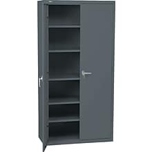 HON® Brigade 5-Shelf Storage Cabinet, Charcoal, 72H x 36W x 18 1/8D