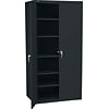 HON Brigade Storage Cabinet, 5 Adjustable Shelves, 24-1/8D x 72H, Black Finish NEXT2018 NEXT2Day
