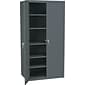 HON® Brigade 5-Shelf Storage Cabinet, Charcoal, 72"H x 36"W x 24 1/8"D