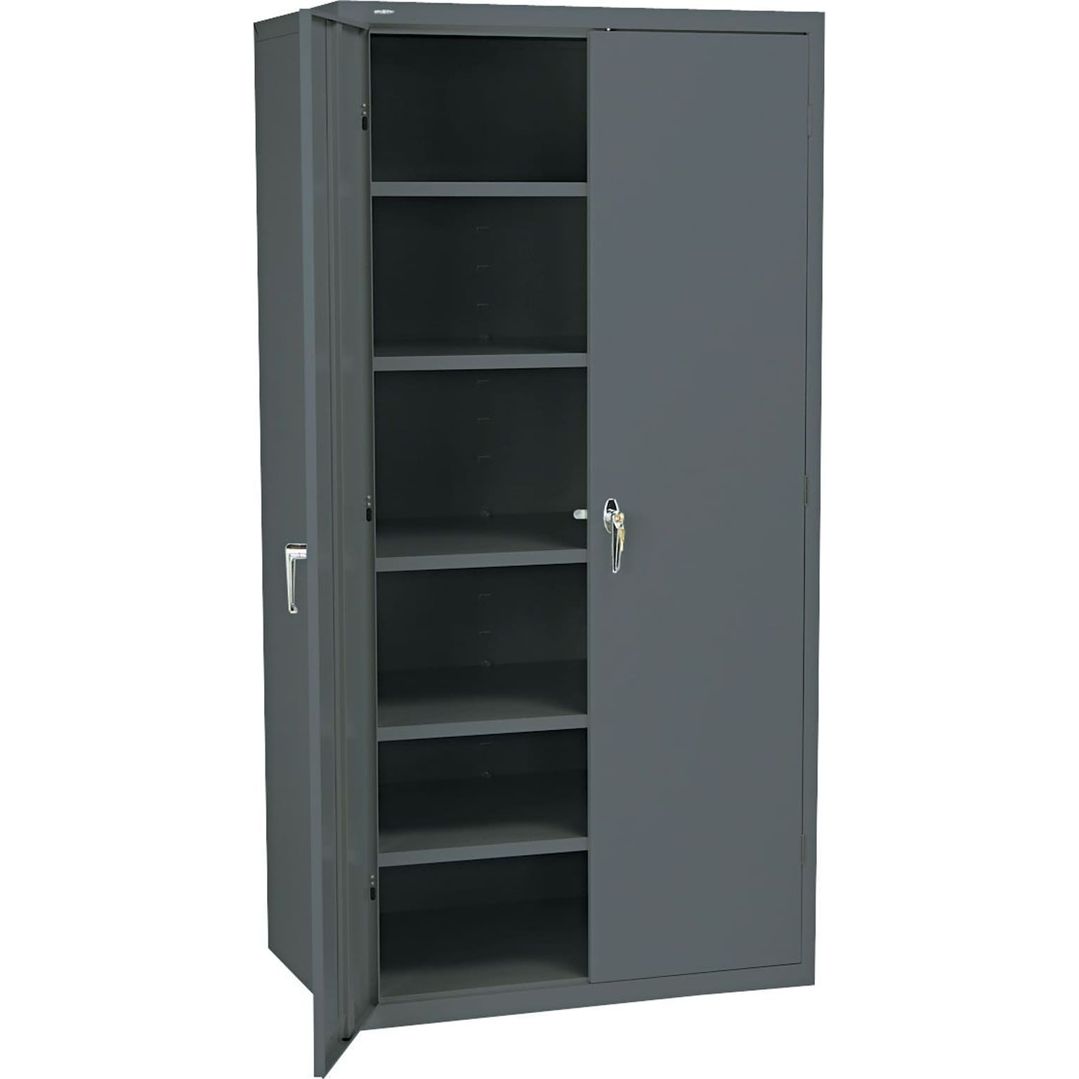 HON® Brigade 5-Shelf Storage Cabinet, Charcoal, 72H x 36W x 24 1/8D