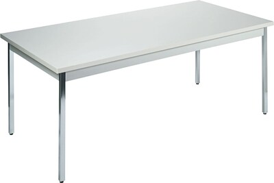 HON® Utility Table, Grey/Grey, 36x72