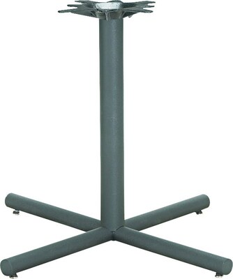 HON® Hospitality Self-Edge Tables, 1-Column Steel Base, 36W, Black