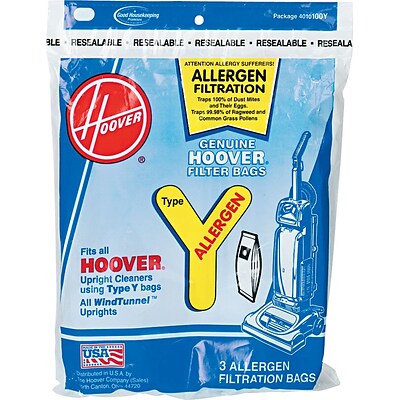 Hoover Type Y Allergen () Upright Vacuum, Multicolour (4010100Y)