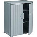 Iceberg® Officeworks® Polyethylene Storage Cabinet, Non-Assembled, 46Hx36Wx22D, Charcoal