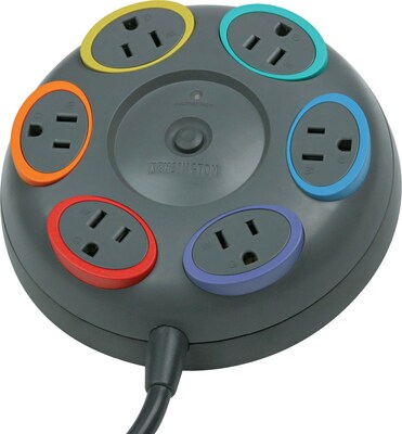 Kensington 6 Outlet Surge Protector, 17 Cord (62634)