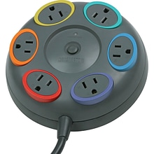 Kensington 6 Outlet Surge Protector, 17 Cord (62634)