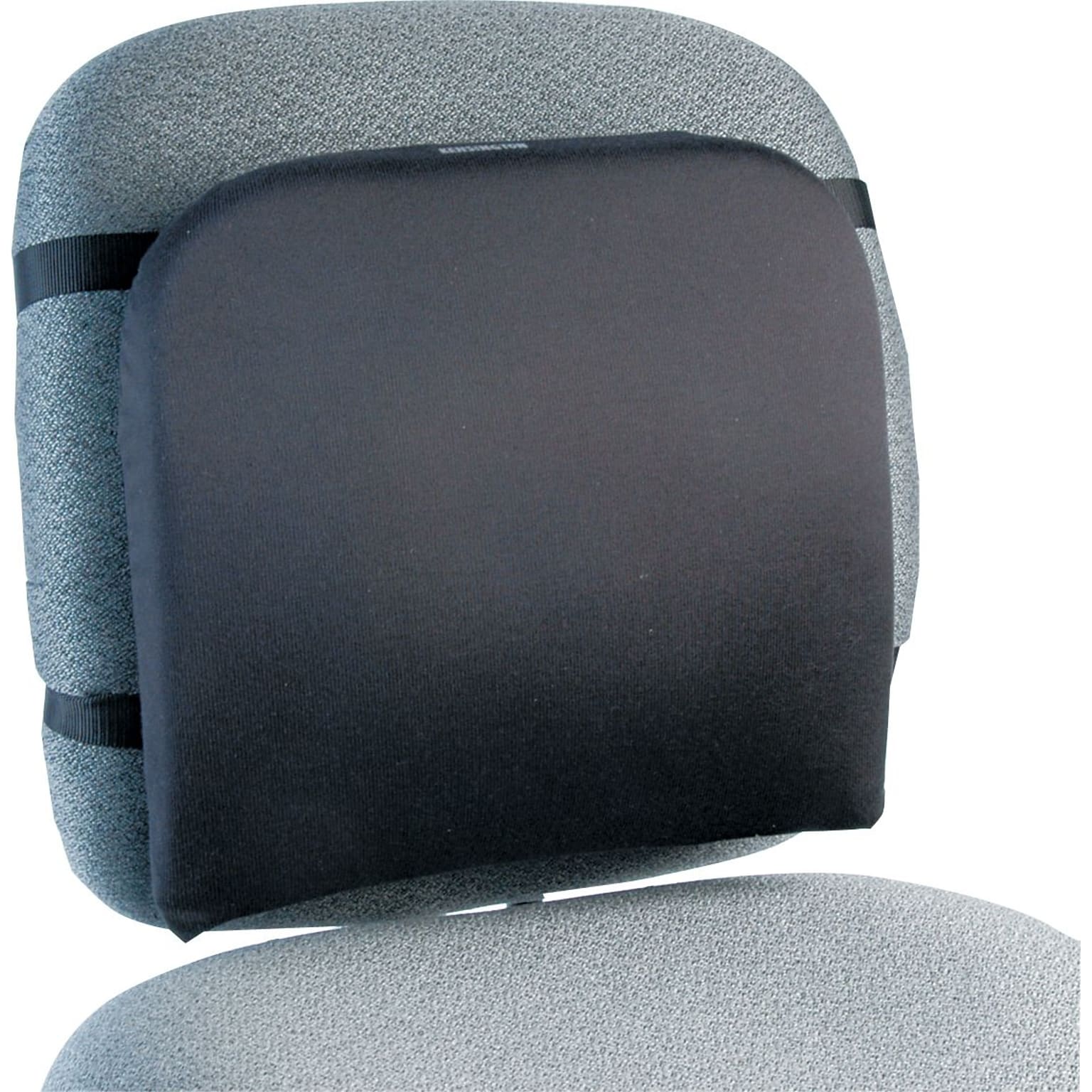 Kensington® Memory Foam Back Rest Support, Adjustable Straps, Black (82025)