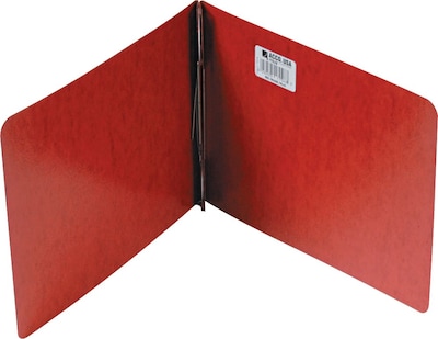 Acco Presstex® Top Binding Report Cover with Fasteners, 4 1/4" c. to c.: 8-1/2" x 11", Red